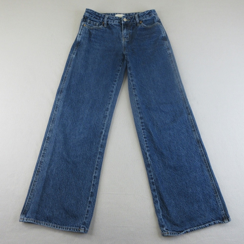 PacSun Casey Low Rise Baggy Jeans Women 25 Blue Denim 100% Cotton Wide Leg